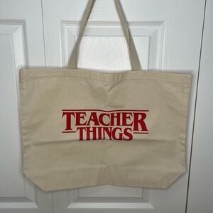Teacher Things Canvas Tote Bag
